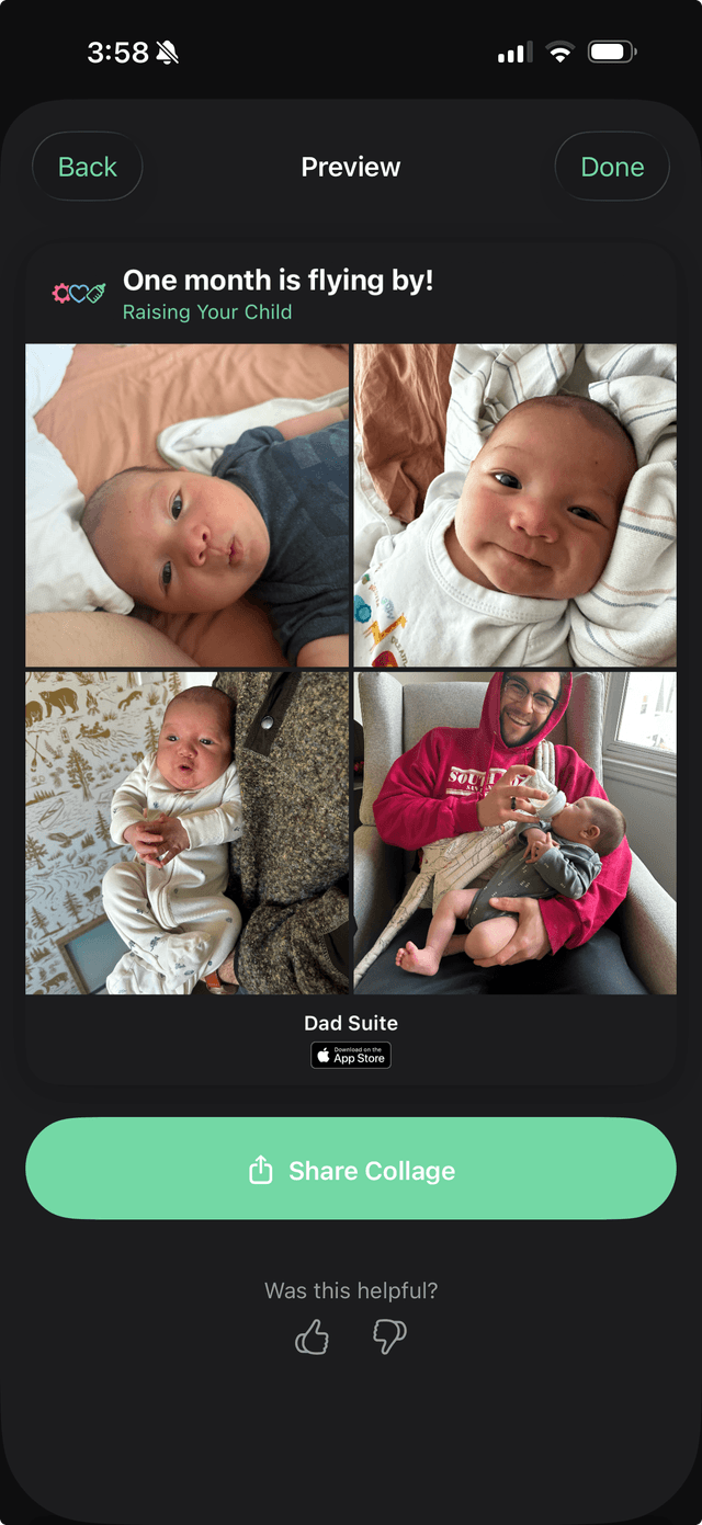 Dad Suite shareable photo collage